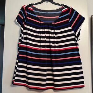 Striped Short Sleeve Top